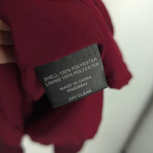 Sam Edelman Burgundy Smocked Plus Size Mini Dress Size 3X NWT - Picture 9 of 11